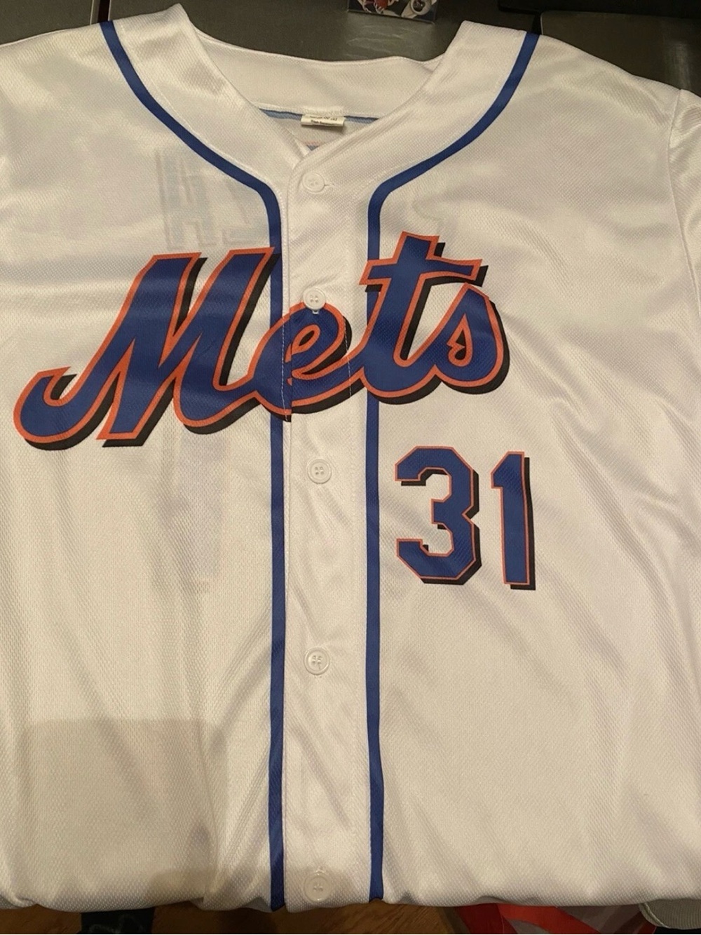New York Mets Delta giveaway white jersey Mike Piazza Size XL men